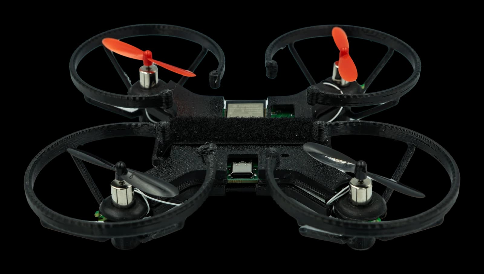RobonHub CORE drone with prop guards — explore in 3D